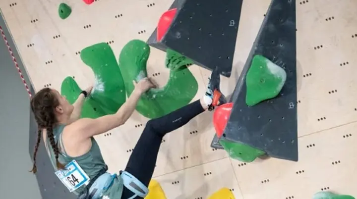 Rosalie Schaupert  klettert in in  Salt Lake City | © Slobodan Misčović (IFSC)